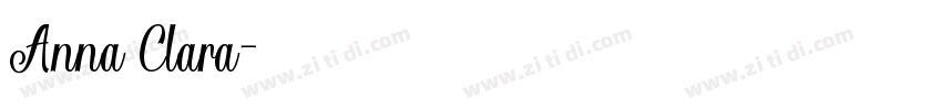 Anna Clara字体转换